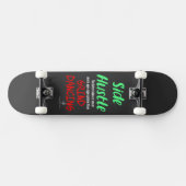 Side Hustle vs. Grind Dancing Neon Green Text Persoonlijk Skateboard (Horizontaal)