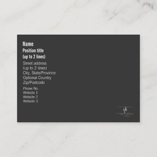 Side Hustle vs. Grind Dansend Neon Blue Text Visitekaartje (Achterkant)