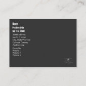 Side Hustle vs. Twerk Neon Blue Text Visitekaartje (Achterkant)