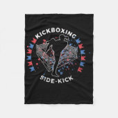 Side Kick Kickboxing  Fleece Deken (Voorkant)