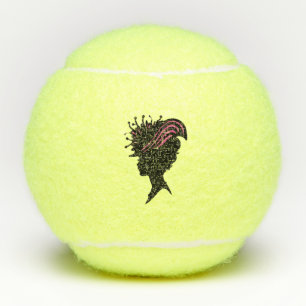 Side Profile borstbeeld van Victoriaans Lady Roze Tennisballen