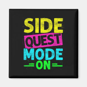 Side Quest Modus Aan Funny Rave Edm Festival Gamer Magneet