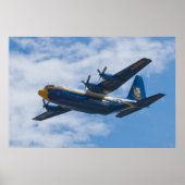 Side Shot of Blue Angels C-130 Fat Albert Poster (Voorkant)