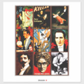 side show freaks goochelaars illusionisten helderz sticker (Vel)