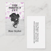 Side Silhouette Vrouwen Haar Visitekaartje (Voorkant / Achterkant)