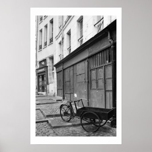 Side Street in Parijs Poster (Voorkant)