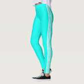 Side Stripe Blauwgroen Blue Leggings Kies uw kleur (Links)