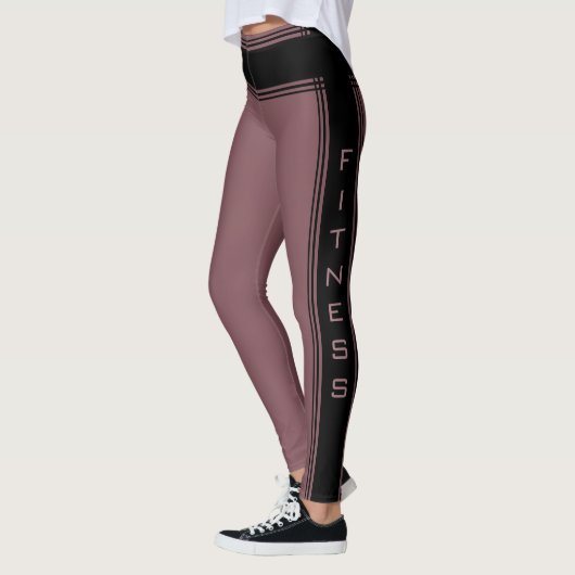 Side Stripe Leggings Tekstfitness - Kleuren kiezen (Links)