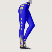 Side Stripe Sport Leggings Jouw tekst en kleuren (Rechts)