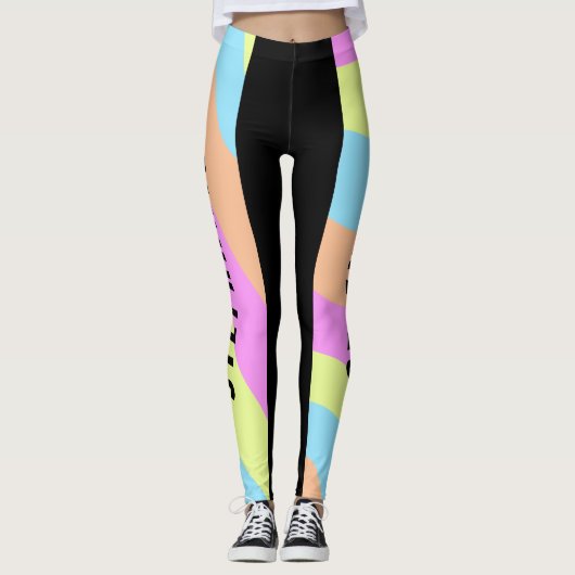 Side Stripe Team Draag leggings (Voorkant)