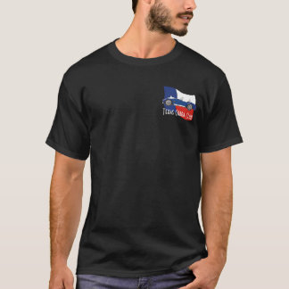 Side Uitzicht, Texas Cobra Club met vlag T-shirt