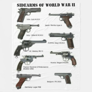SIDEARMS OF WORLD WAR II FLEECE DEKEN