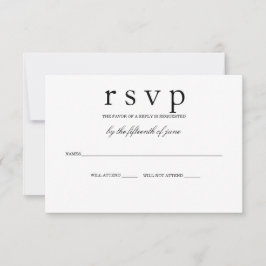 SideBar RSVP-kaart RSVP Kaartje