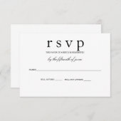 SideBar RSVP-kaart RSVP Kaartje (Voorkant / Achterkant)