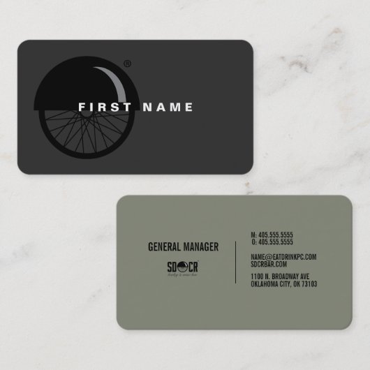 Sidecar - Algemeen Managers met mobiele telefoon Visitekaartje (Voorkant / Achterkant)