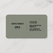 Sidecar - Algemeen Managers met mobiele telefoon Visitekaartje (Achterkant)