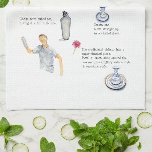 sidecar bar cloth , van fransman theedoek (Gevouwen)