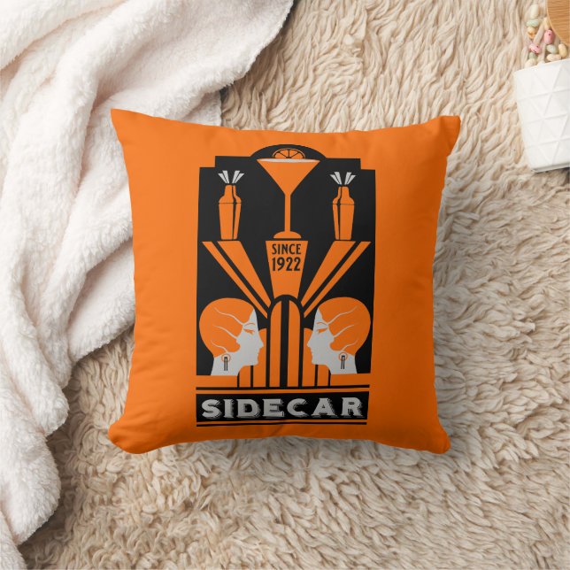Sidecar Cocktail Art Deco Kussen (Deken)