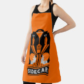 Sidecar Cocktail Art Deco Schort (Insitu)