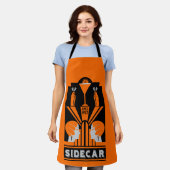 Sidecar Cocktail Art Deco Schort (Gedragen)