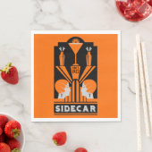 Sidecar Cocktail Art Deco Servet (Insitu)