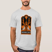 Sidecar Cocktail Art Deco T-shirt (Voorkant)