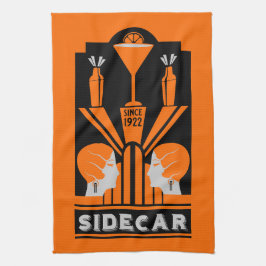 Sidecar Cocktail Art Deco Theedoek
