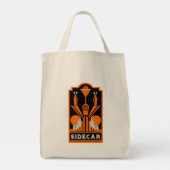Sidecar Cocktail Art Deco Tote Bag (Achterkant)