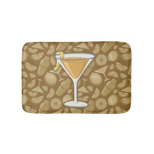 Sidecar cocktail badmat (Voorkant)