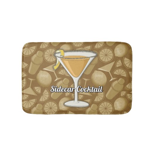 Sidecar cocktail badmat (Voorkant)
