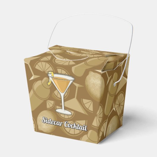 Sidecar cocktail bedankdoosjes (Voorkant Zijde)