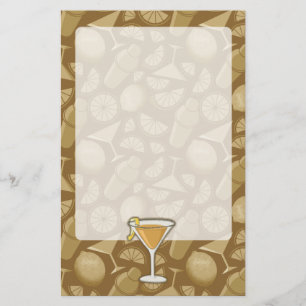 Sidecar cocktail briefpapier