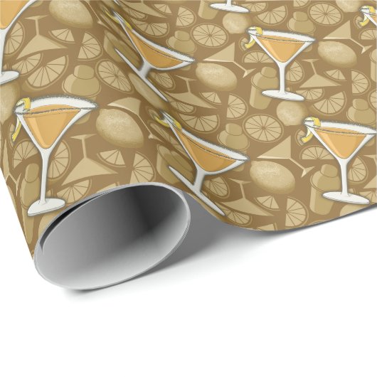 Sidecar cocktail cadeaupapier (Rol Hoek)