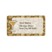 Sidecar cocktail etiket (Voorkant)