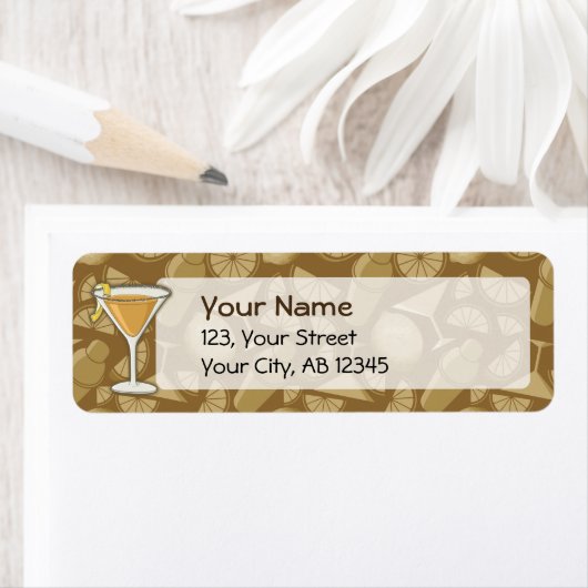 Sidecar cocktail etiket (Insitu)