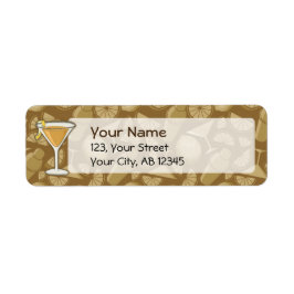 Sidecar cocktail etiket