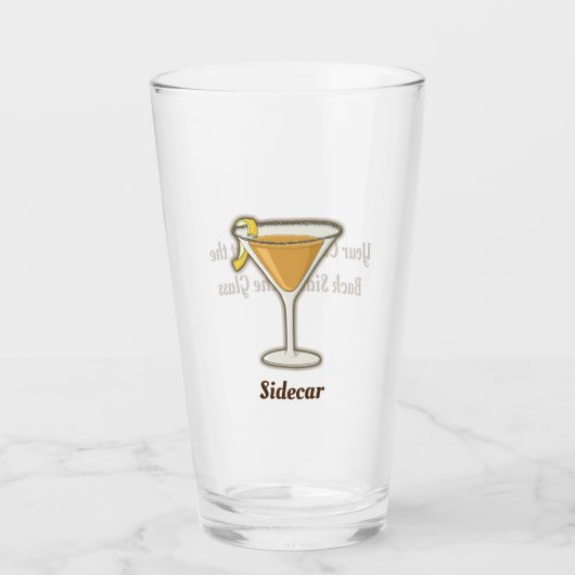 Sidecar Cocktail Glas (Voorkant)