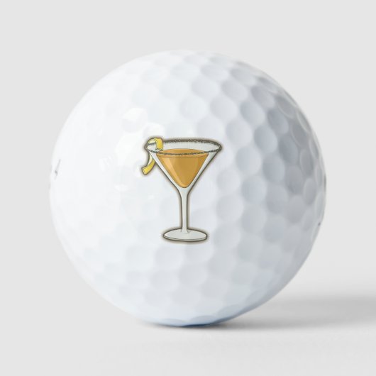 Sidecar cocktail golfballen (Voorkant)