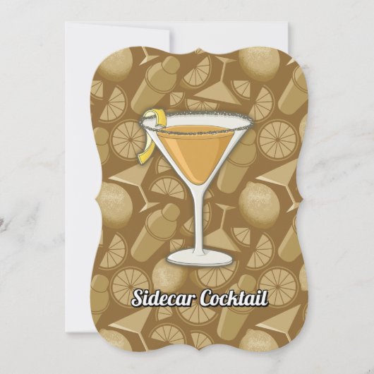 Sidecar cocktail kaart (Voorkant)
