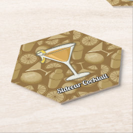 Sidecar Cocktail Kartonnen Onderzetters
