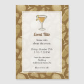 Sidecar Cocktail Magnetische uitnodiging (Voorkant)