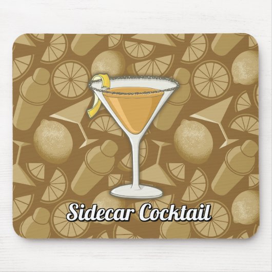 Sidecar cocktail muismat (Voorkant)