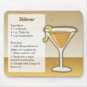 Sidecar cocktail muismat (Voorkant)