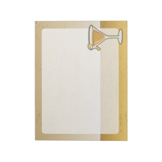 Sidecar cocktail notitieblok (Linkerzijde)