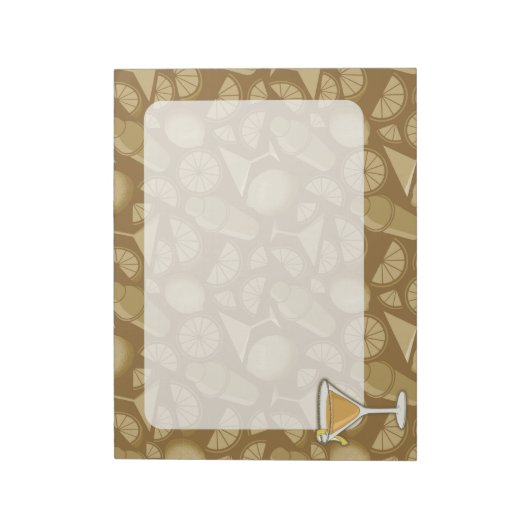 Sidecar cocktail notitieblok (Linkerzijde)