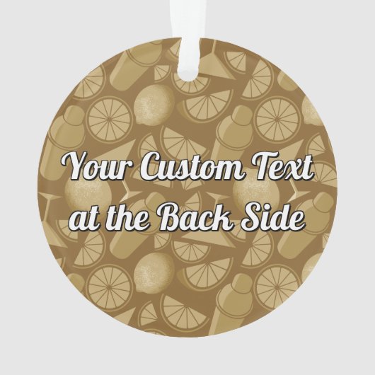 Sidecar cocktail ornament (achterkant)