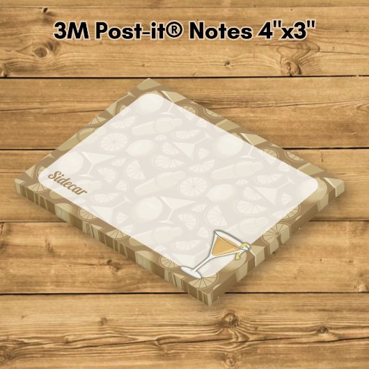 Sidecar Cocktail Post-it® Notes