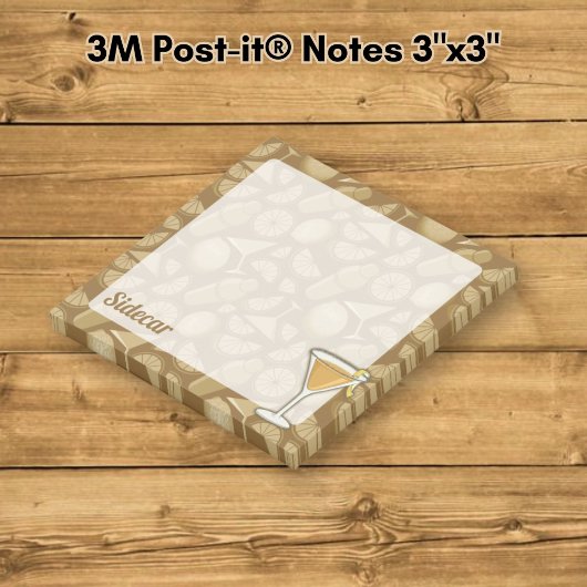 Sidecar Cocktail Post-it® Notes