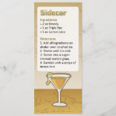 Sidecar Cocktail Recept Uitnodiging (Voorkant)