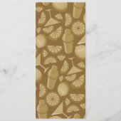 Sidecar Cocktail Recept Uitnodiging (Achterkant)